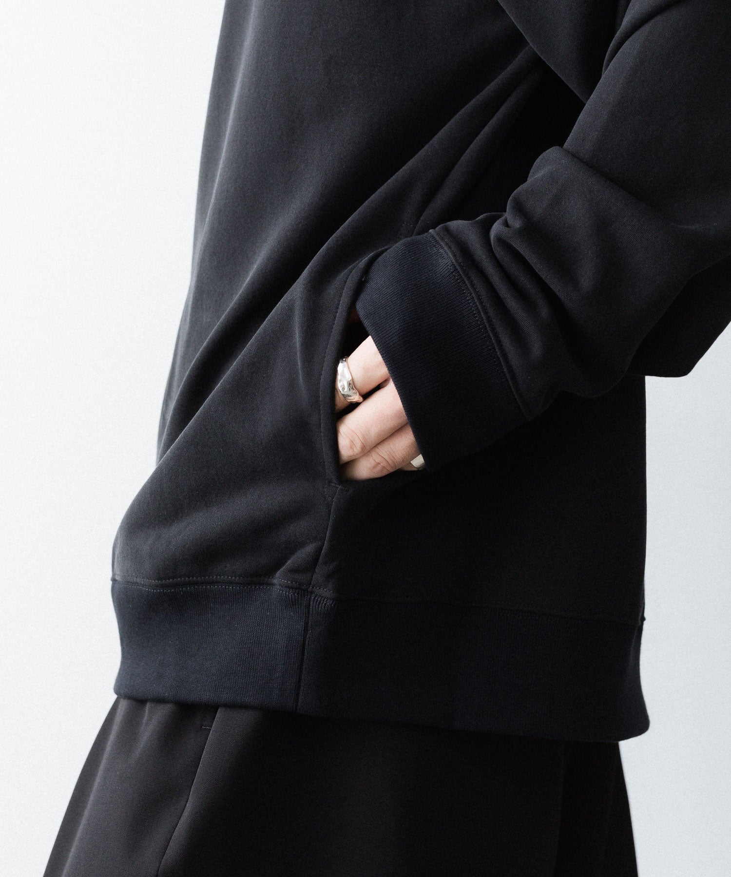 KANEMASA PHIL.】28G CUPRO ZIP SWEAT - BLACK | 公式通販サイト