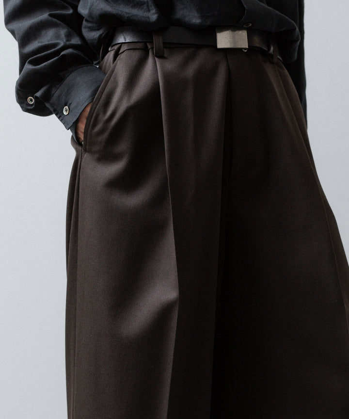 ssstein(シュタイン)のEXTRA WIDE TROUSERS (2/60 WOOL GABARDINE) - MILITARY KHAKIの公式通販サイトsession福岡セレクトショップ
