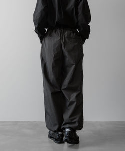 ssstein(シュタイン)の24AWコレクション NYLON TWILL CARGO EASY TROUSERS - CHARCOAL 公式通販サイトsession福岡セレクトショップ