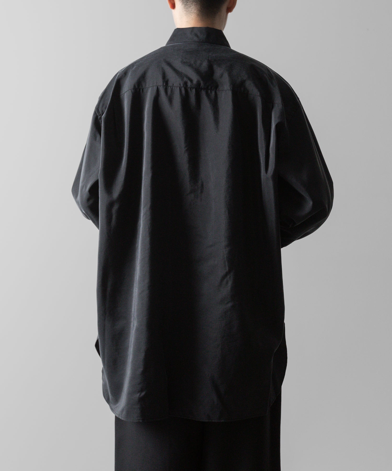 ssstein(シュタイン)の24AWコレクション SILK NYLON OVERSIZED DOWN PAT SHIRT - BLACK 公式通販サイトsession福岡セレクトショップ