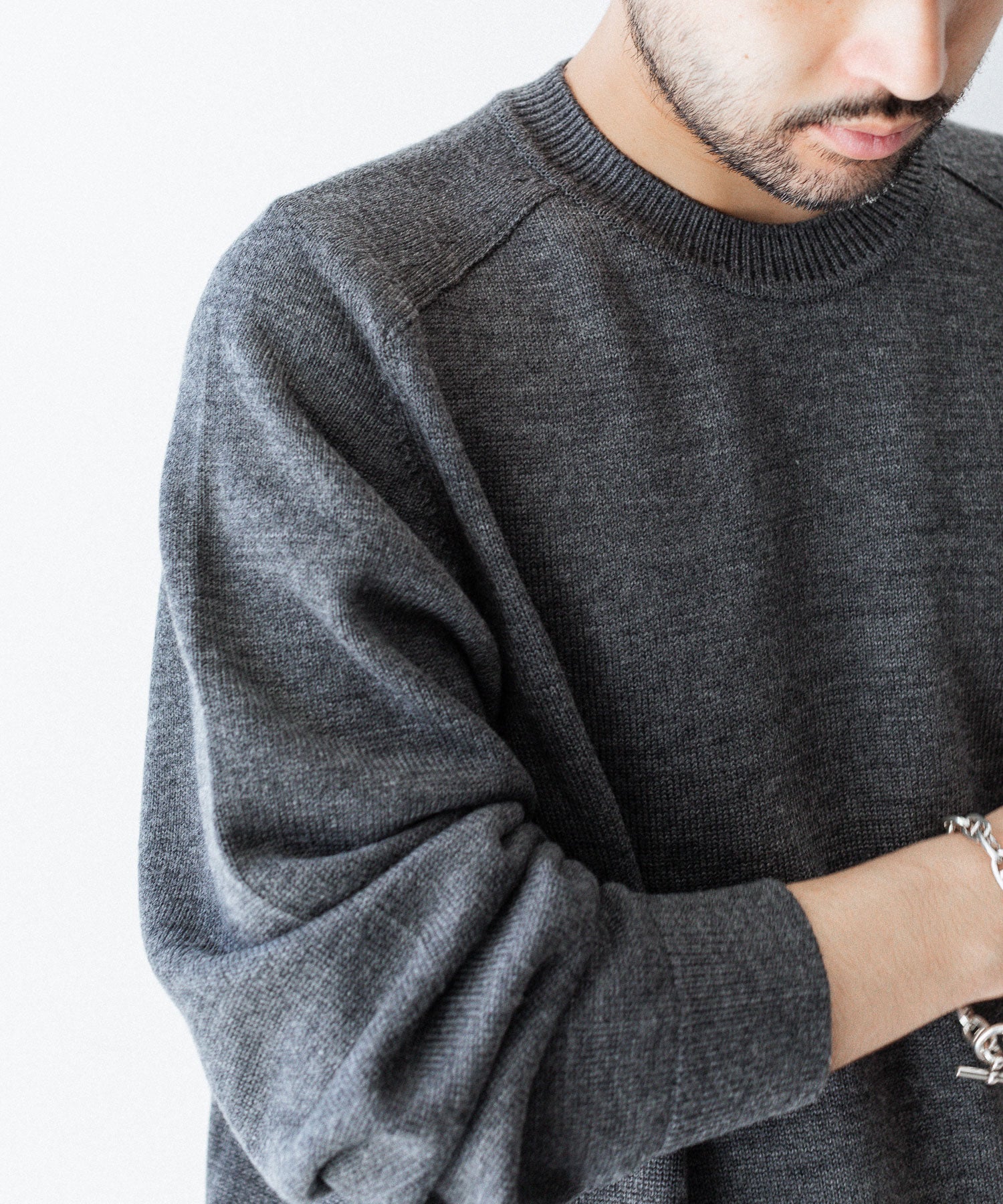 UMEDA ウメダの7GG CREW NECK PULLOVERのGREY 公式通販サイトsession福岡セレクトショップ