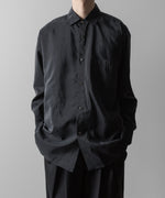 画像をギャラリービューアに読み込む, ssstein(シュタイン)の24AWコレクション SILK NYLON OVERSIZED DOWN PAT SHIRT - BLACK 公式通販サイトsession福岡セレクトショップ
