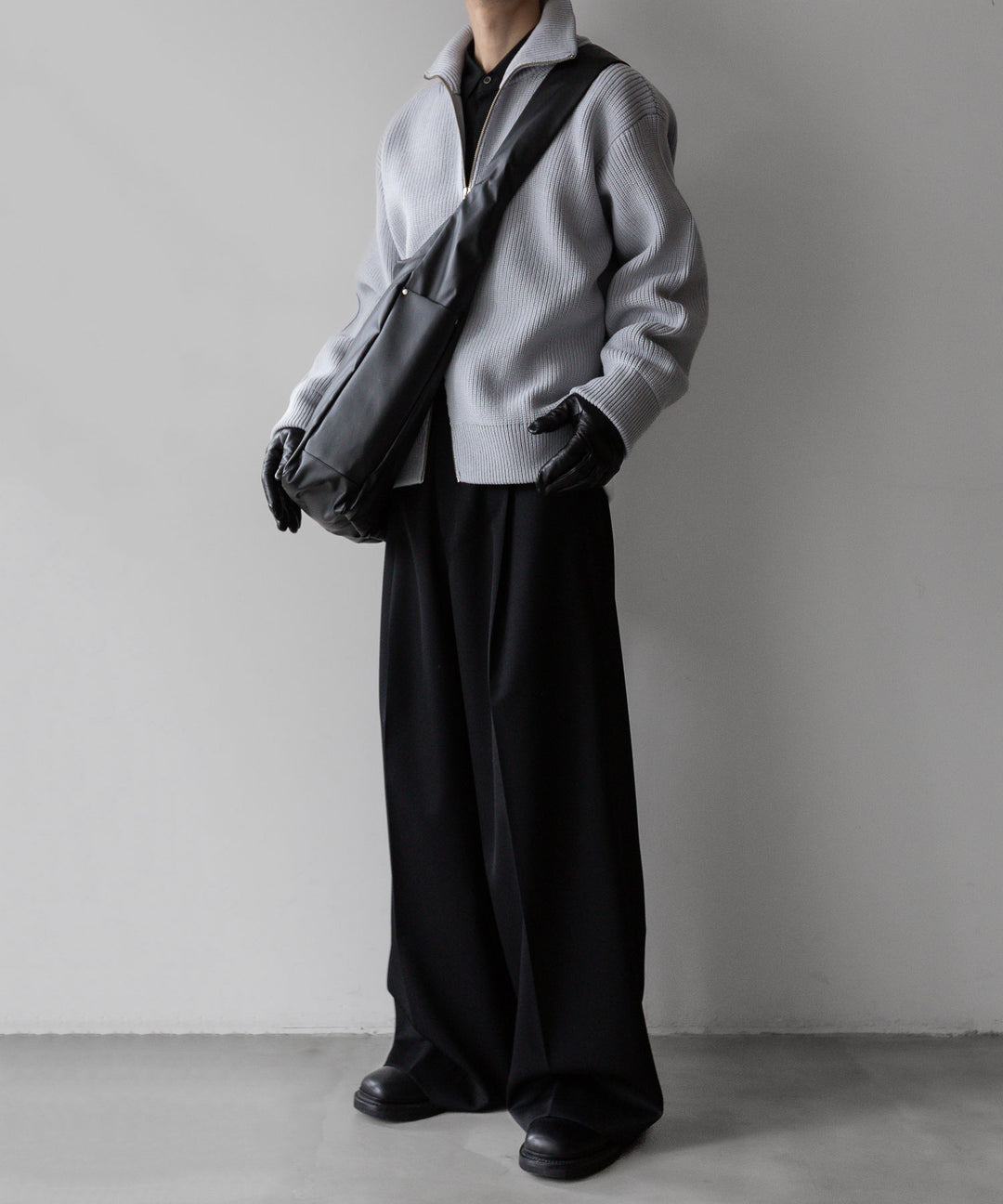 【stein】シュタイン 23AW OVERSIZED DRIVERS KNIT ZIP JACKET - OFF GREY sessionセッション福岡セレクトショップ 公式通販サイト