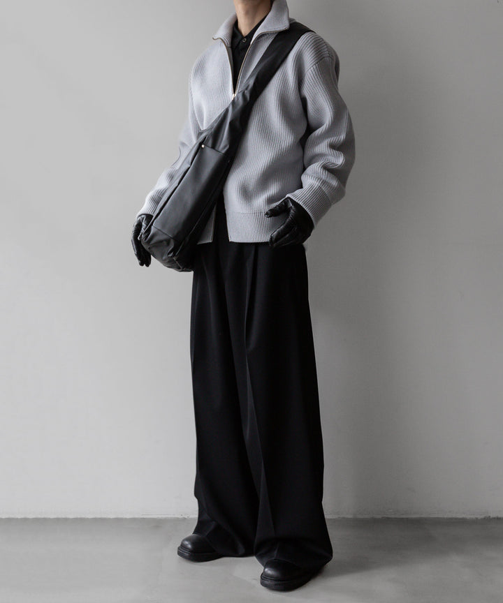 【stein】シュタイン 23AW OVERSIZED DRIVERS KNIT ZIP JACKET - OFF GREY sessionセッション福岡セレクトショップ 公式通販サイト
