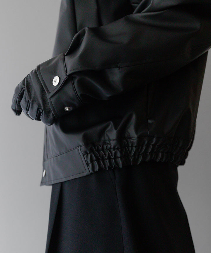 stein(シュタイン)の24SSコレクションCOATED TRUCKER JACKETのBLACK(COATING)