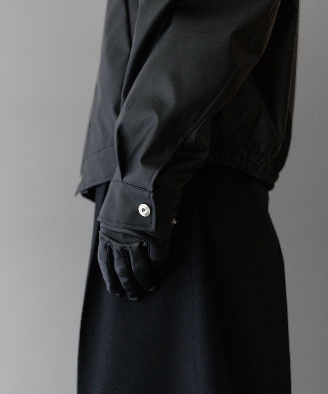stein(シュタイン)の24SSコレクションCOATED TRUCKER JACKETのBLACK(COATING)