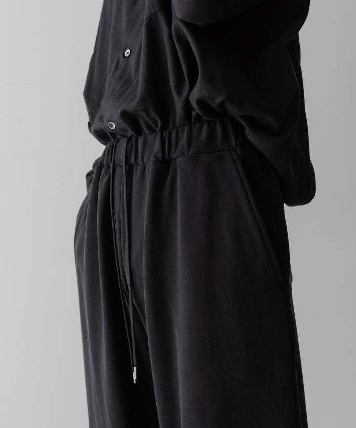【KANEMASA PHIL.】28G CUPRO EASY PANTS - BLACK