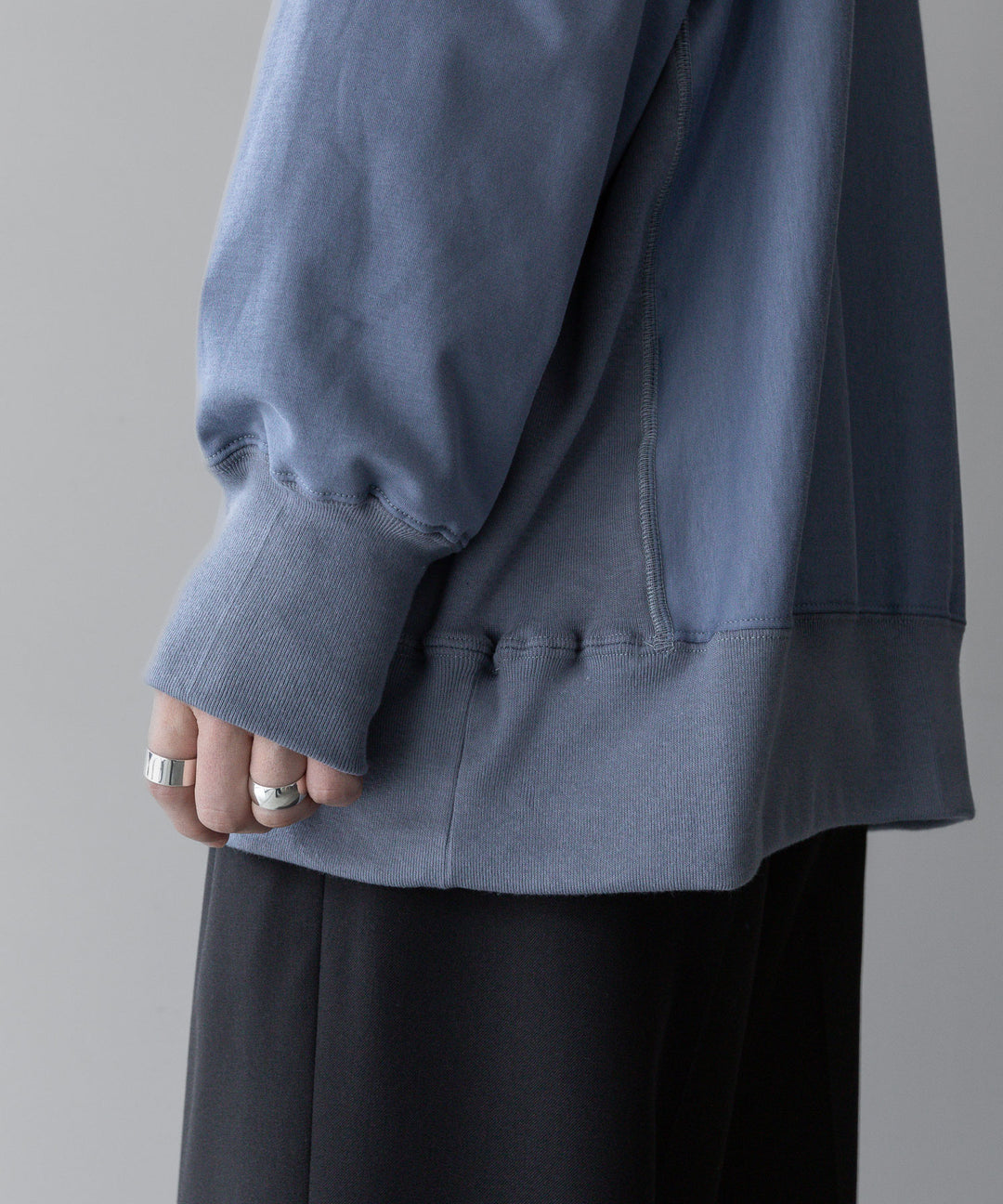 【INTÉRIM】インテリムのREVERSE WAVE L/S HIGH GAGE SWEAT SHIRT - F.BLUE公式通販サイトsession福岡セレクトショップ