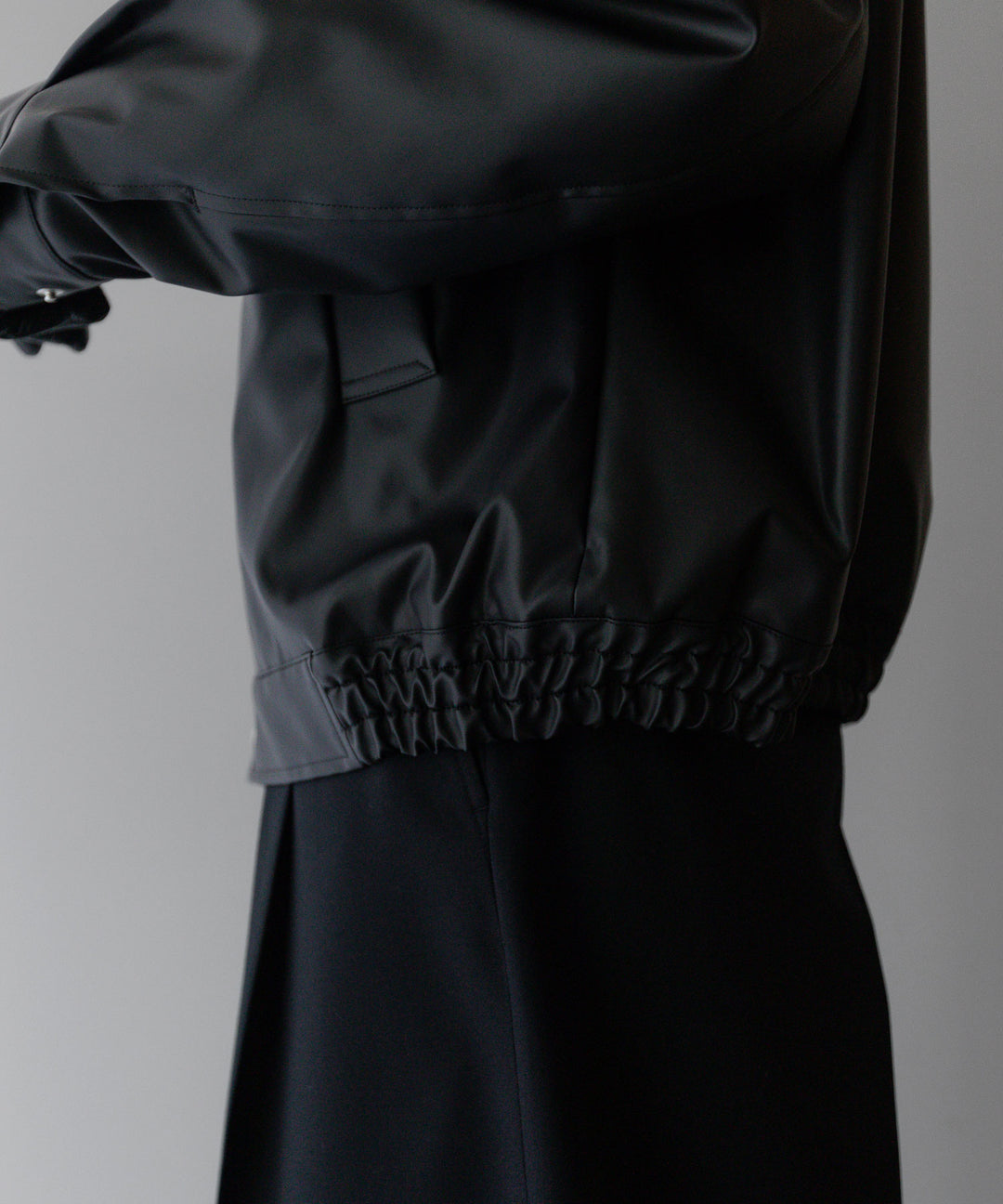 stein(シュタイン)の24SSコレクションCOATED TRUCKER JACKETのBLACK(COATING)