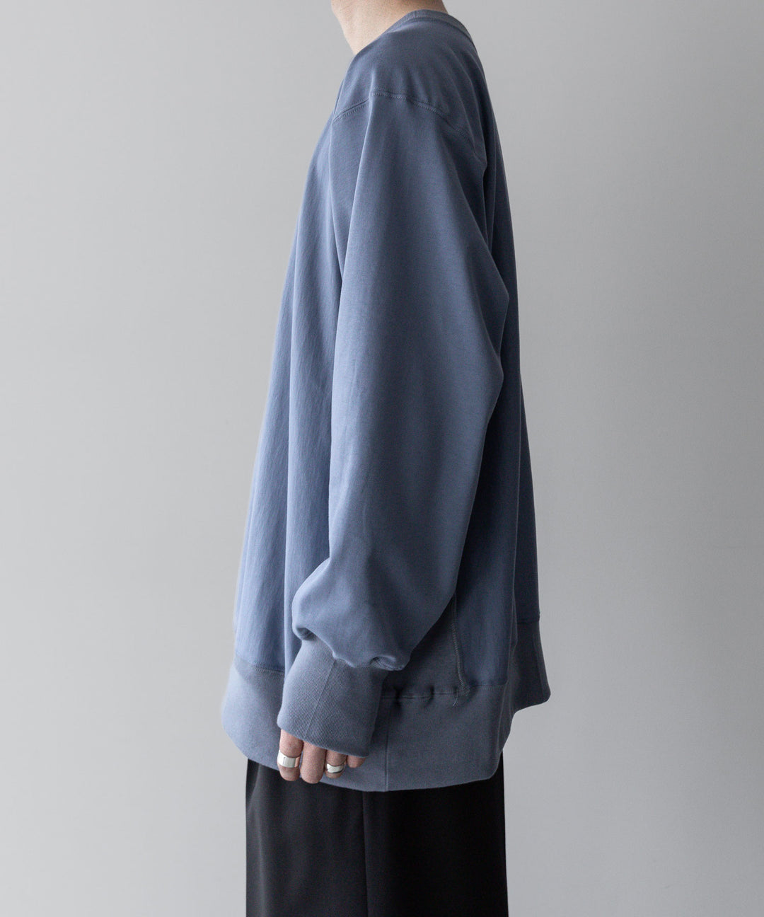 【INTÉRIM】インテリムのREVERSE WAVE L/S HIGH GAGE SWEAT SHIRT - F.BLUE公式通販サイトsession福岡セレクトショップ