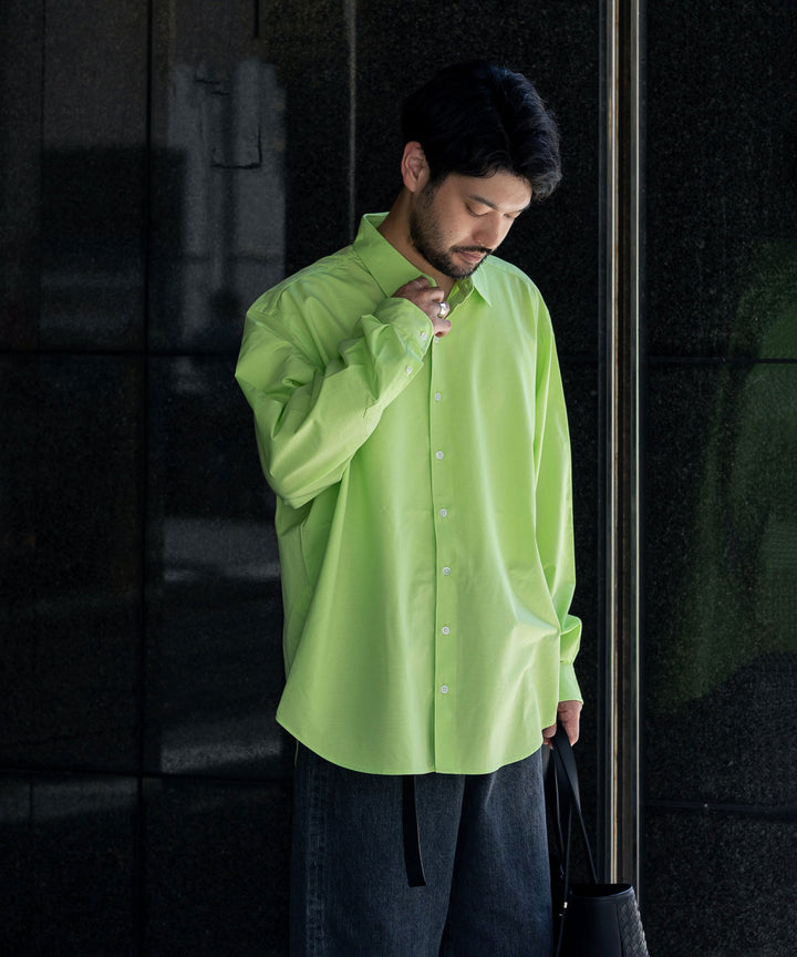 【KANEMASA PHIL.】カネマサのROYAL OX DRESS JERSEY SHIRT - LIME 公式通販session福岡セレクトショップ