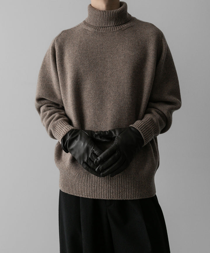 ssstein(シュタイン)の24AWコレクション EXTRA FINE WOOL WARM KNIT TURTLE NECK LS - TOP BEIGE 公式通販サイトsession福岡セレクトショップ