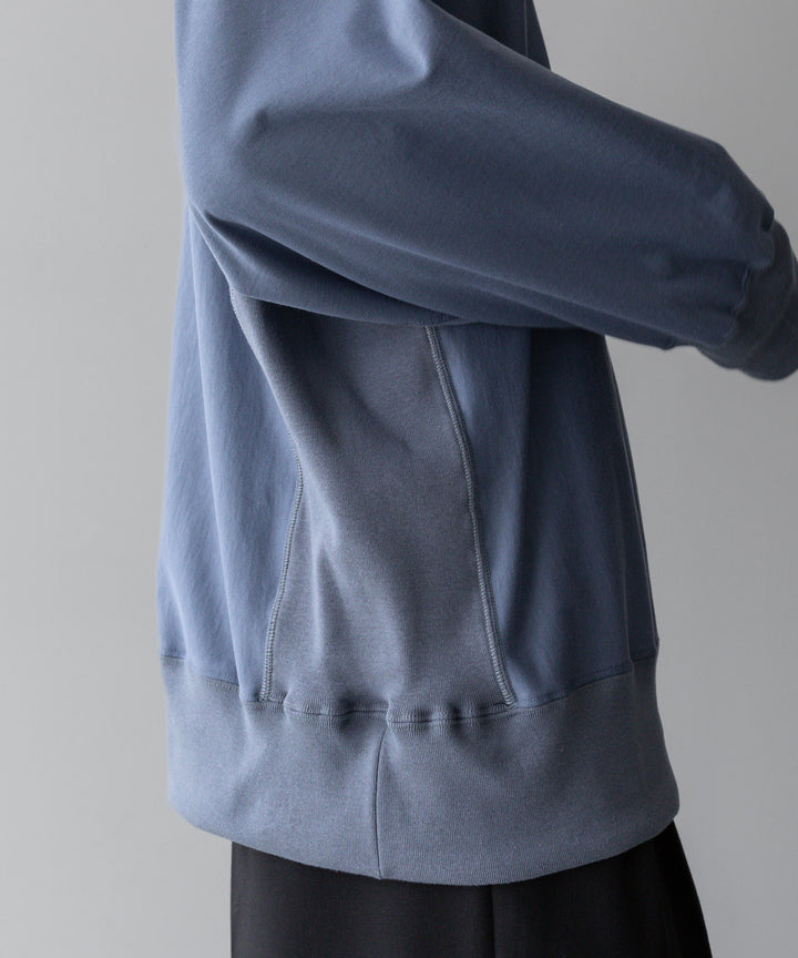 【INTÉRIM】インテリムのREVERSE WAVE L/S HIGH GAGE SWEAT SHIRT - F.BLUE公式通販サイトsession福岡セレクトショップ