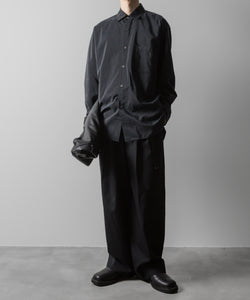 ssstein(シュタイン)の24AWコレクション SILK NYLON OVERSIZED DOWN PAT SHIRT - BLACK 公式通販サイトsession福岡セレクトショップ