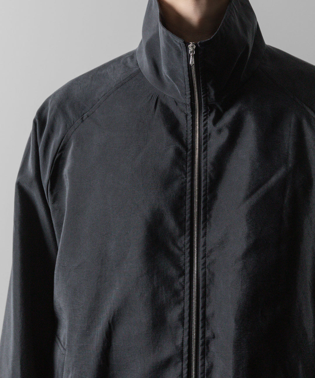 ssstein(シュタイン)の24AWコレクション SILK NYLON ZIP UP BLOUSON - BLACK 公式通販サイトsession福岡セレクトショップ