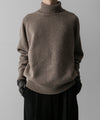 【ssstein】EXTRA FINE WOOL WARM KNIT TURTLE NECK LS - TOP BEIGE