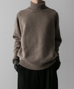 ssstein(シュタイン)の24AWコレクション EXTRA FINE WOOL WARM KNIT TURTLE NECK LS - TOP BEIGE 公式通販サイトsession福岡セレクトショップ