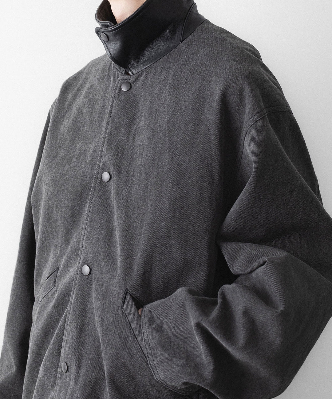 phebus フィーバスのSUMIZOME COACH JACKETのCHARCOAL 公式通販サイトsession福岡セレクトショップ