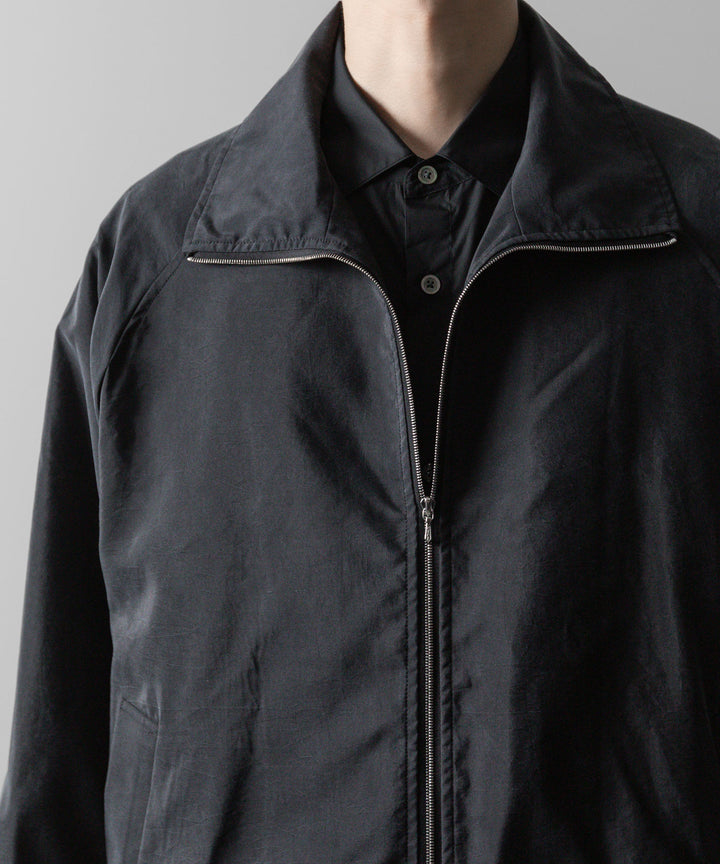 ssstein(シュタイン)の24AWコレクション SILK NYLON ZIP UP BLOUSON - BLACK 公式通販サイトsession福岡セレクトショップ