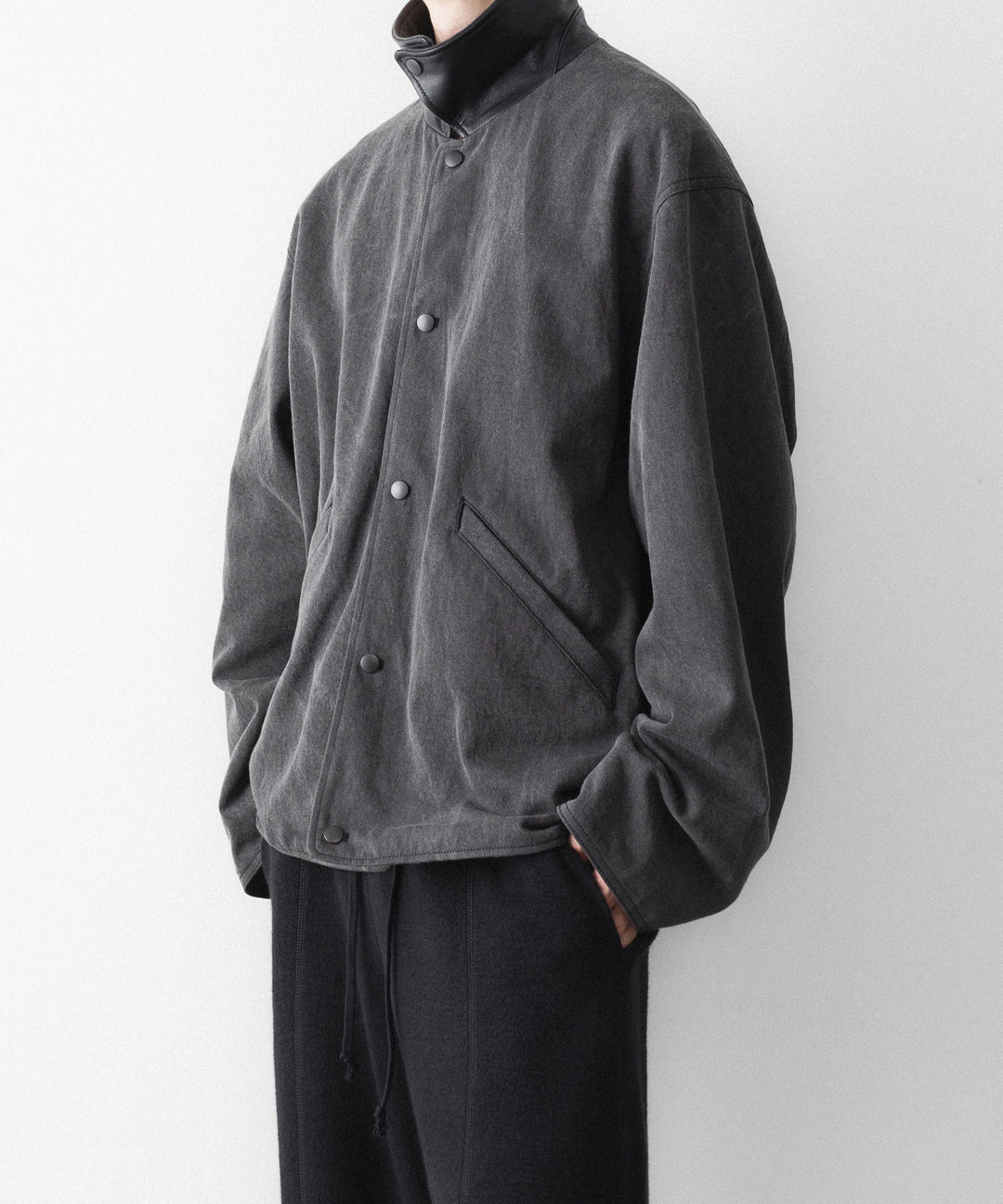 phebus フィーバスのSUMIZOME COACH JACKETのCHARCOAL 公式通販サイトsession福岡セレクトショップ