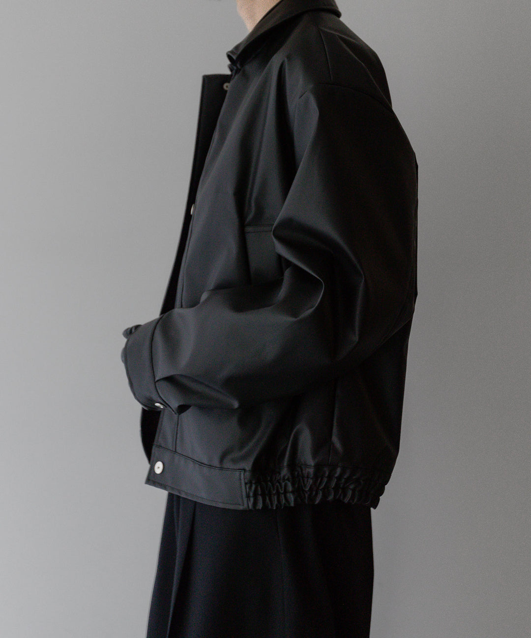 stein(シュタイン)の24SSコレクションCOATED TRUCKER JACKETのBLACK(COATING)
