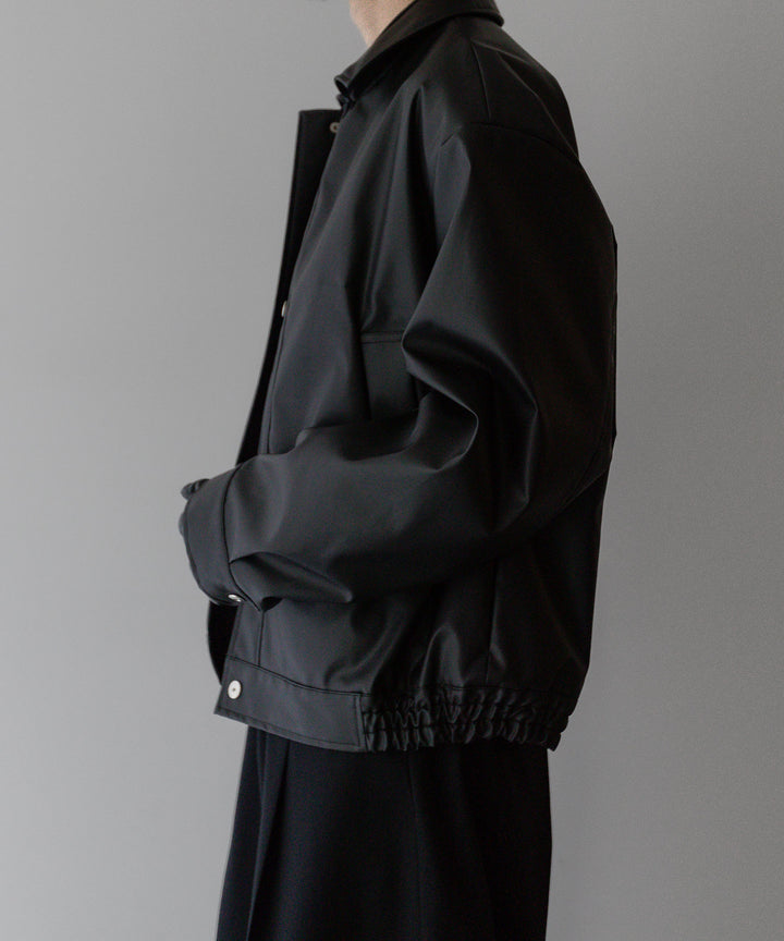 stein(シュタイン)の24SSコレクションCOATED TRUCKER JACKETのBLACK(COATING)