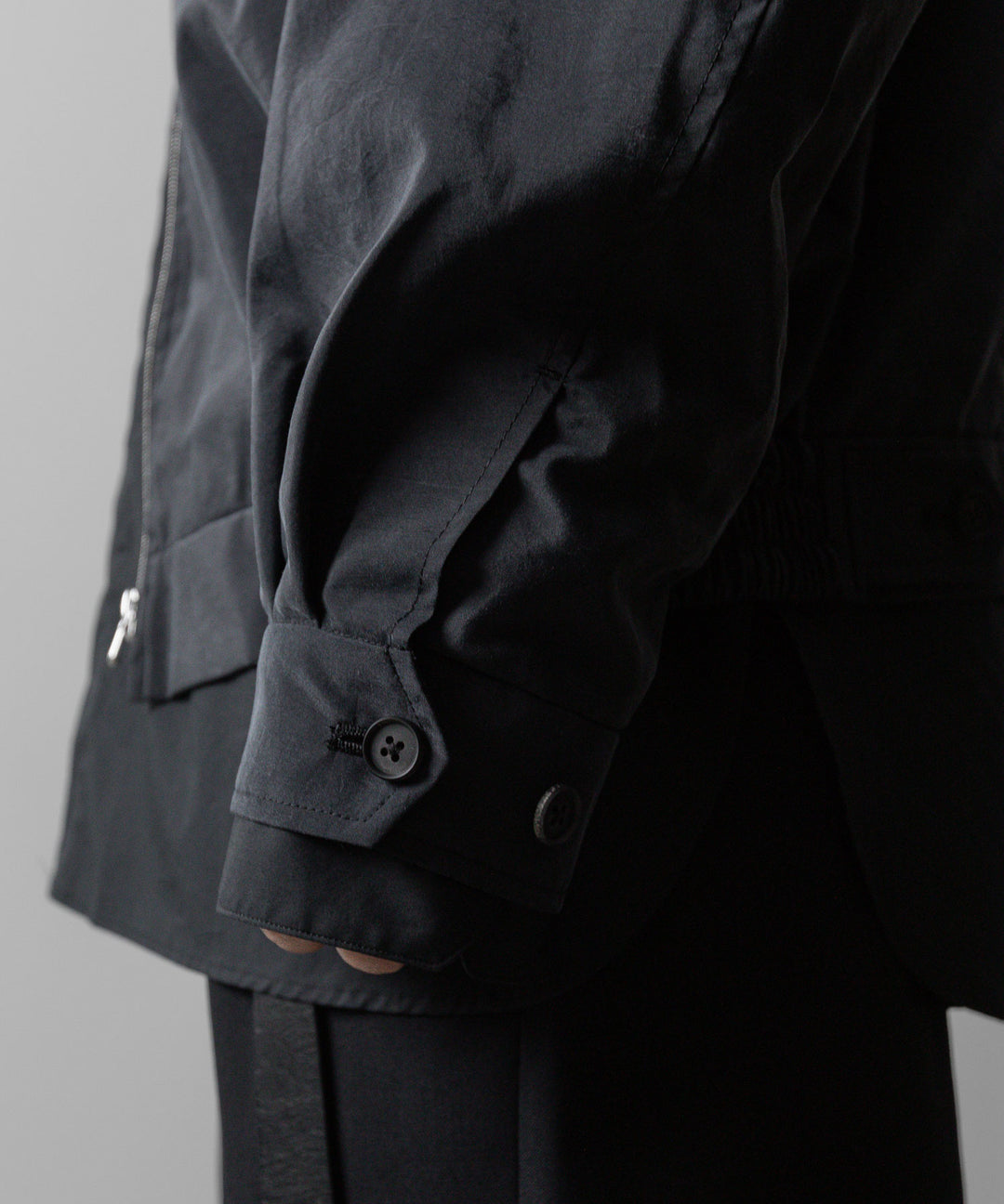 ssstein(シュタイン)の24AWコレクション SILK NYLON ZIP UP BLOUSON - BLACK 公式通販サイトsession福岡セレクトショップ