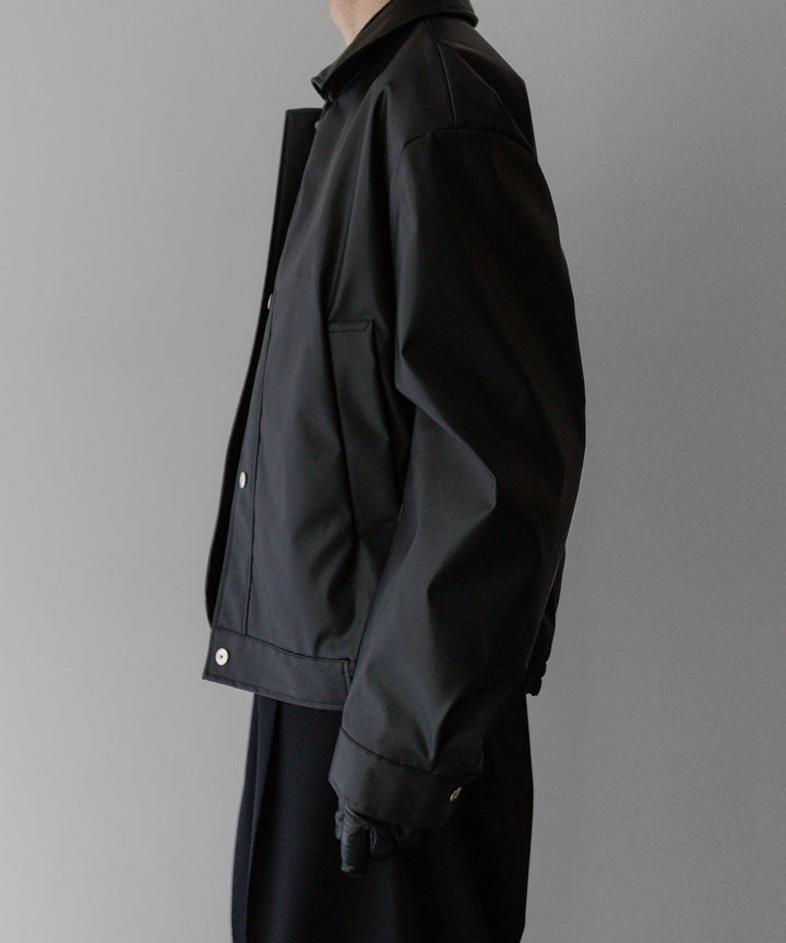 stein(シュタイン)の24SSコレクションCOATED TRUCKER JACKETのBLACK(COATING)