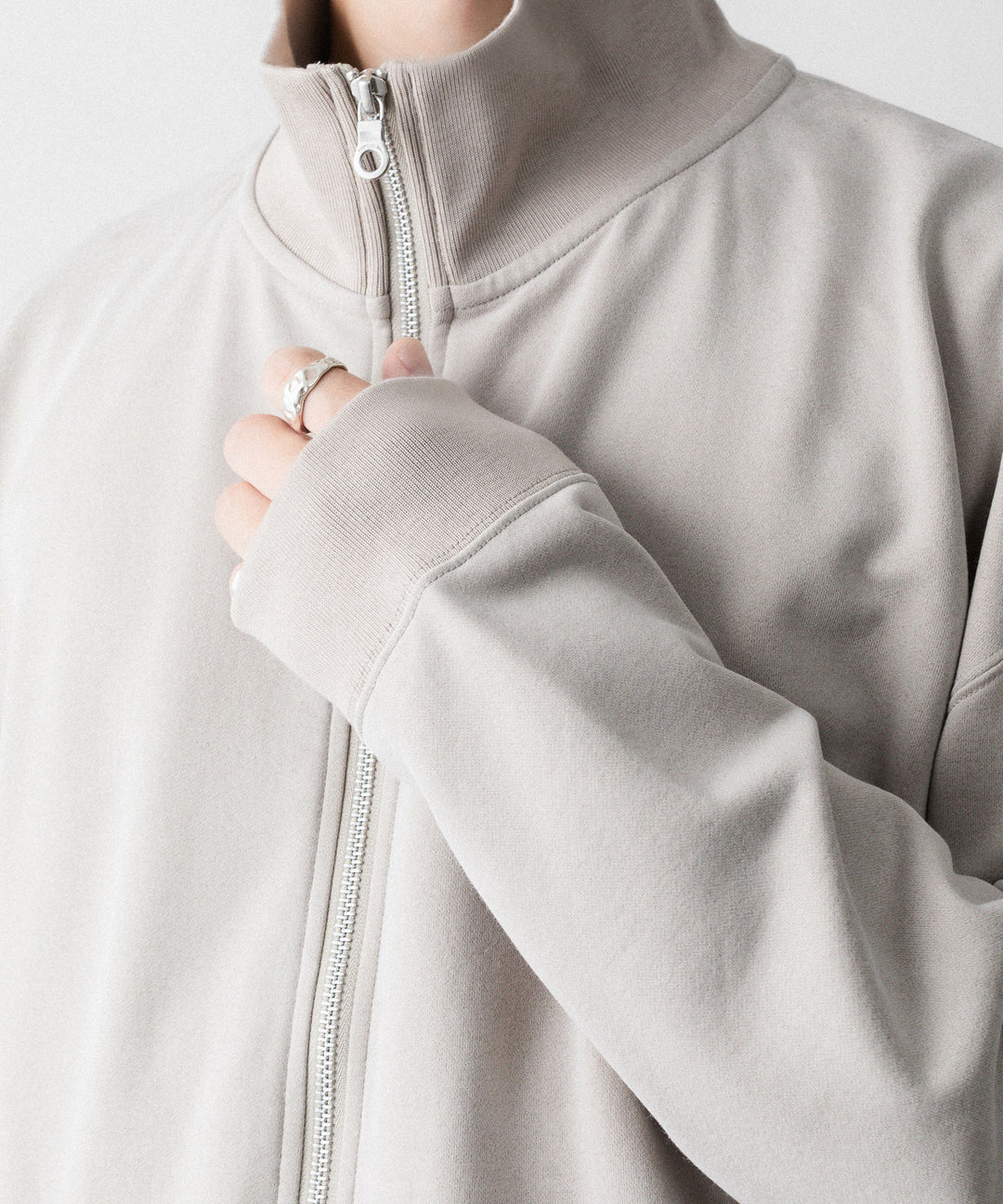KANEMASA PHIL. カネマサフィルの28G CUPRO ZIP SWEAT - BEIGE KHAKIの公式通販サイトsession福岡セレクトショップ