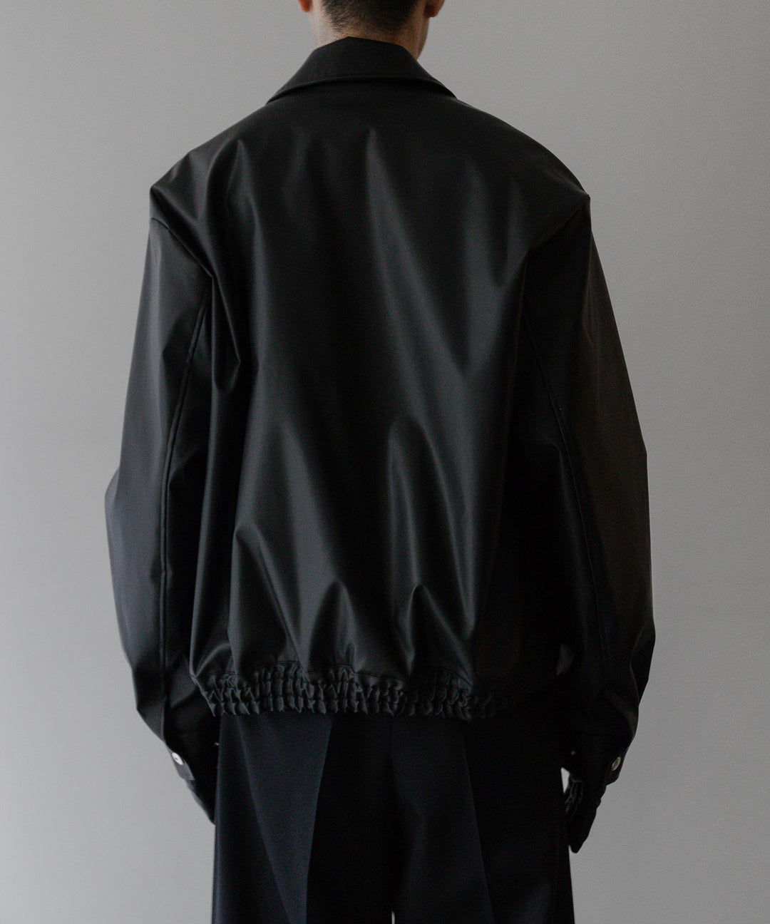 stein(シュタイン)の24SSコレクションCOATED TRUCKER JACKETのBLACK(COATING)