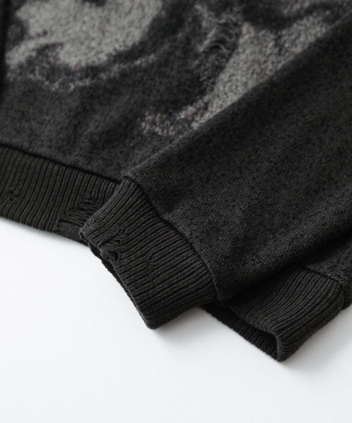SUBLATIONS サブレーションズの26SSのANIMAL JACQUARD V-NECK KNIの公式通販サイトsession福岡セレクトショップ