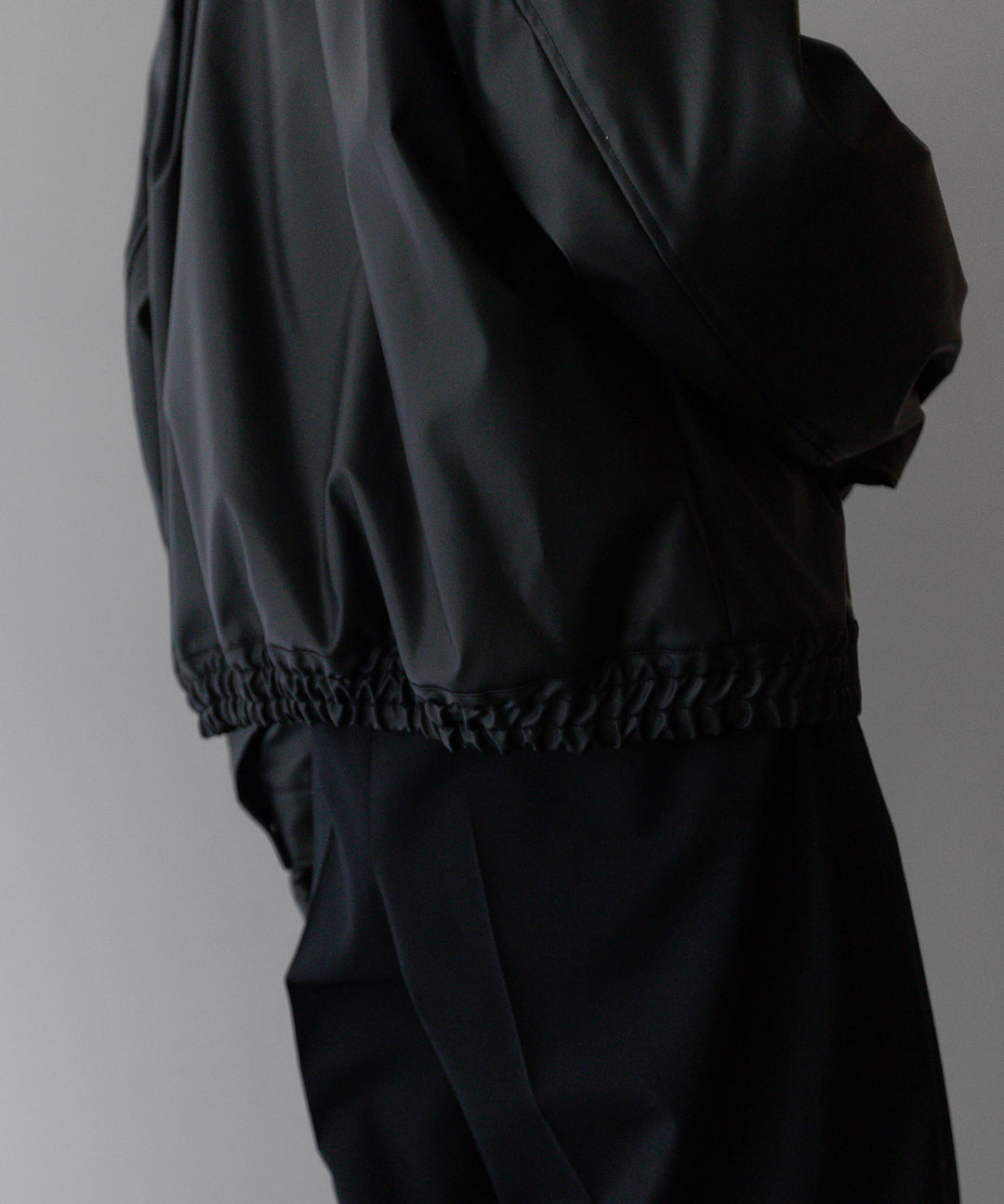 stein(シュタイン)の24SSコレクションCOATED TRUCKER JACKETのBLACK(COATING)
