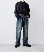 画像をギャラリービューアに読み込む, 【INTÉRIM】CLASSIC HEAVY KIBATA SHUTTLE HYPER BIG WWII 1943 DENIM JEANS - C.NAVY
