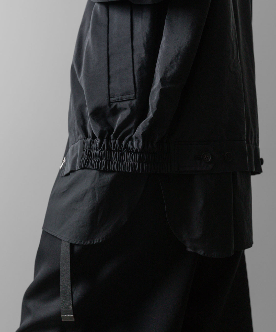 ssstein(シュタイン)の24AWコレクション SILK NYLON ZIP UP BLOUSON - BLACK 公式通販サイトsession福岡セレクトショップ