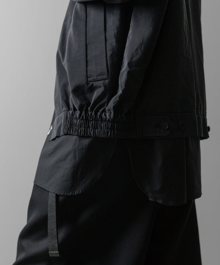 ssstein(シュタイン)の24AWコレクション SILK NYLON ZIP UP BLOUSON - BLACK 公式通販サイトsession福岡セレクトショップ