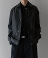 【stein】COATED TRUCKER JACKET - BLACK (AQUA DIMA®︎)