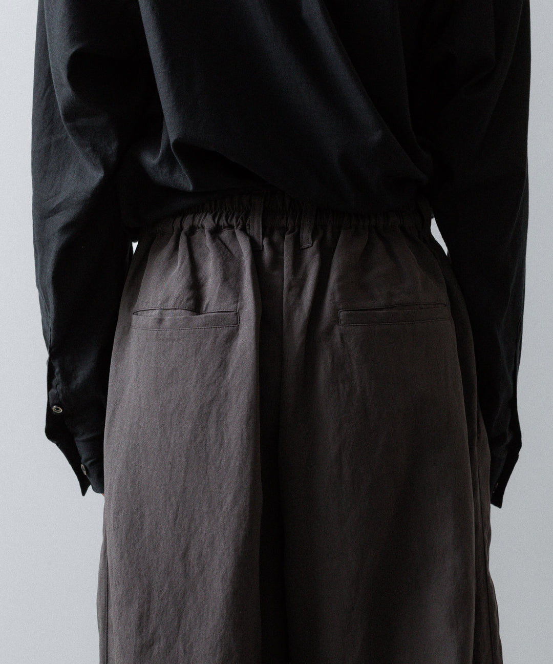 ssstein(シュタイン)のRAYON/LINEN WIDE EASY TROUSERS - CHARCOALの公式通販サイトsession福岡セレクトショップ