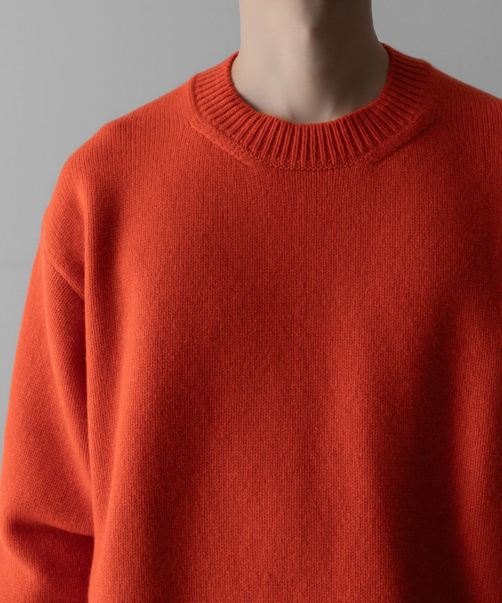 ssstein(シュタイン)の24AWコレクション EXTRA FINE WOOL WARM KNIT CREW NECK LS - ORANGE 公式通販サイトsession福岡セレクトショップ
