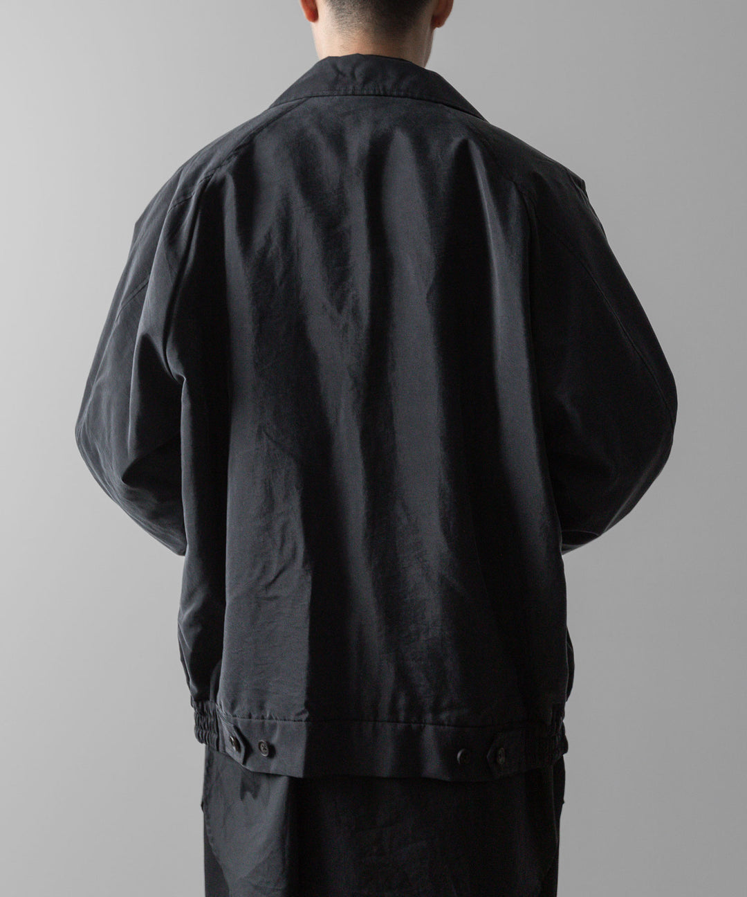 ssstein(シュタイン)の24AWコレクション SILK NYLON ZIP UP BLOUSON - BLACK 公式通販サイトsession福岡セレクトショップ