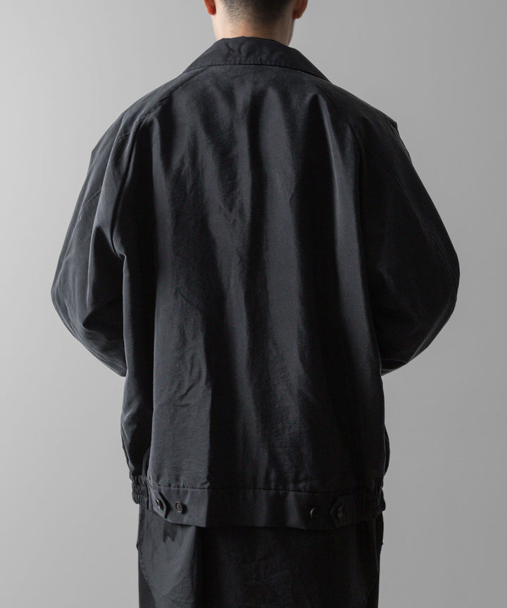 ssstein(シュタイン)の24AWコレクション SILK NYLON ZIP UP BLOUSON - BLACK 公式通販サイトsession福岡セレクトショップ