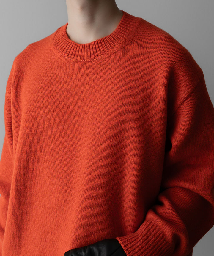 ssstein(シュタイン)の24AWコレクション EXTRA FINE WOOL WARM KNIT CREW NECK LS - ORANGE 公式通販サイトsession福岡セレクトショップ