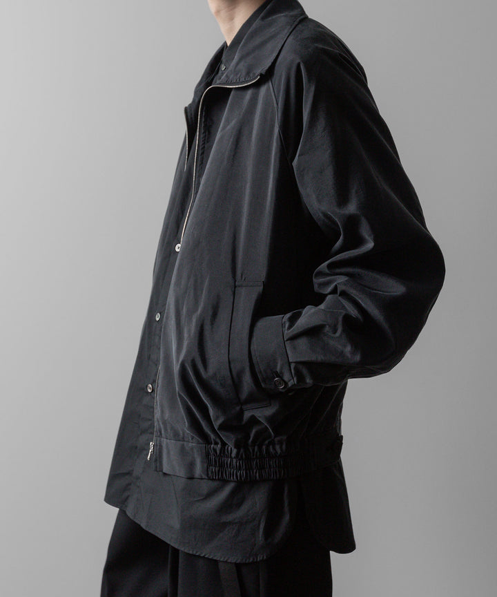 ssstein(シュタイン)の24AWコレクション SILK NYLON ZIP UP BLOUSON - BLACK 公式通販サイトsession福岡セレクトショップ