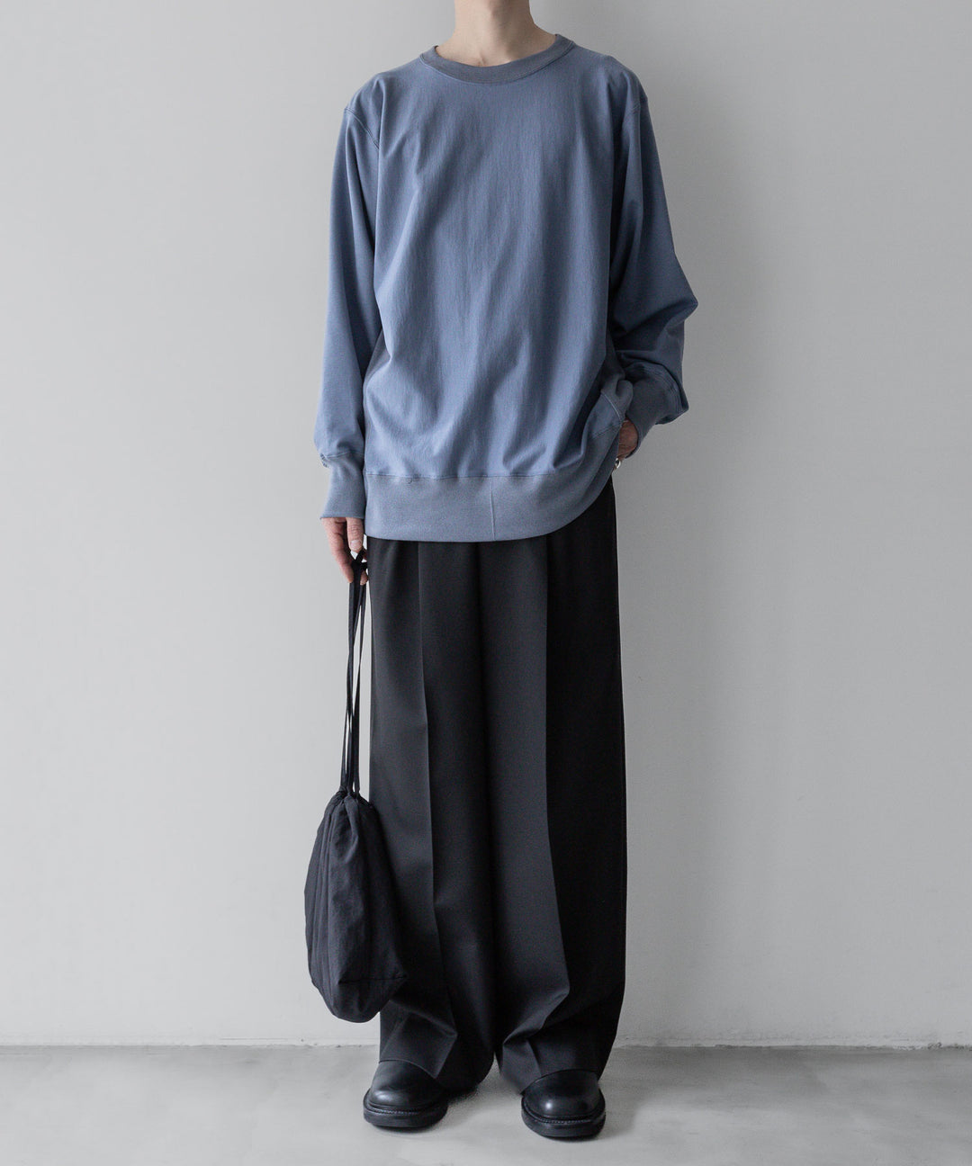 【INTÉRIM】インテリムのREVERSE WAVE L/S HIGH GAGE SWEAT SHIRT - F.BLUE公式通販サイトsession福岡セレクトショップ