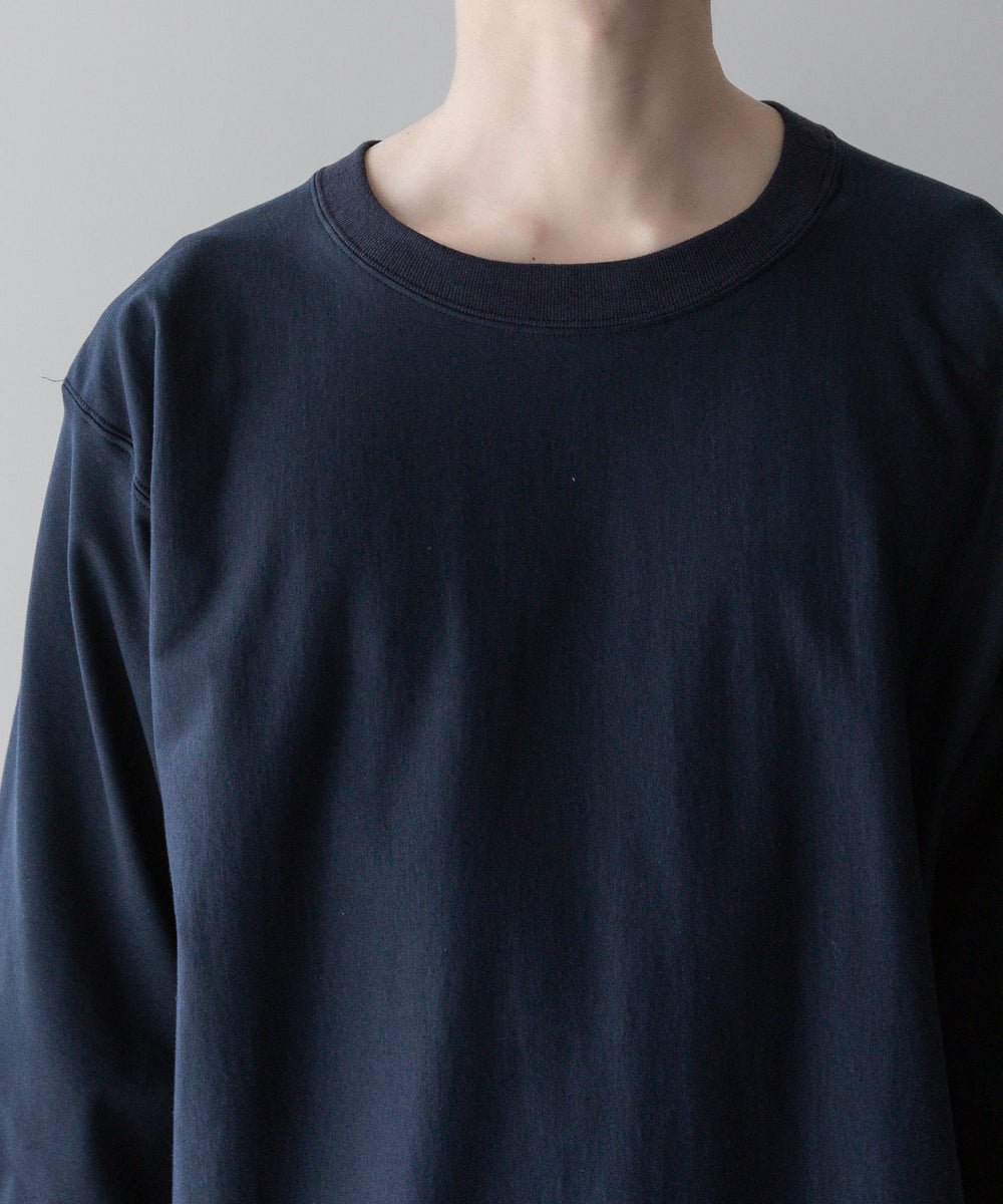 【INTÉRIM】インテリムのREVERSE WAVE L/S HIGH GAGE SWEAT SHIRT - D.NAVY公式通販サイトsession福岡セレクトショップ