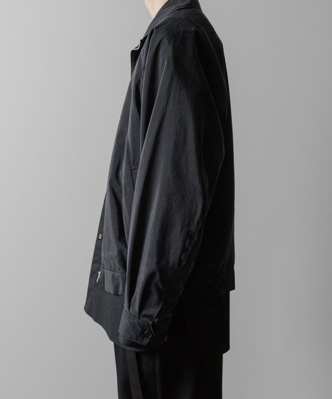 ssstein(シュタイン)の24AWコレクション SILK NYLON ZIP UP BLOUSON - BLACK 公式通販サイトsession福岡セレクトショップ