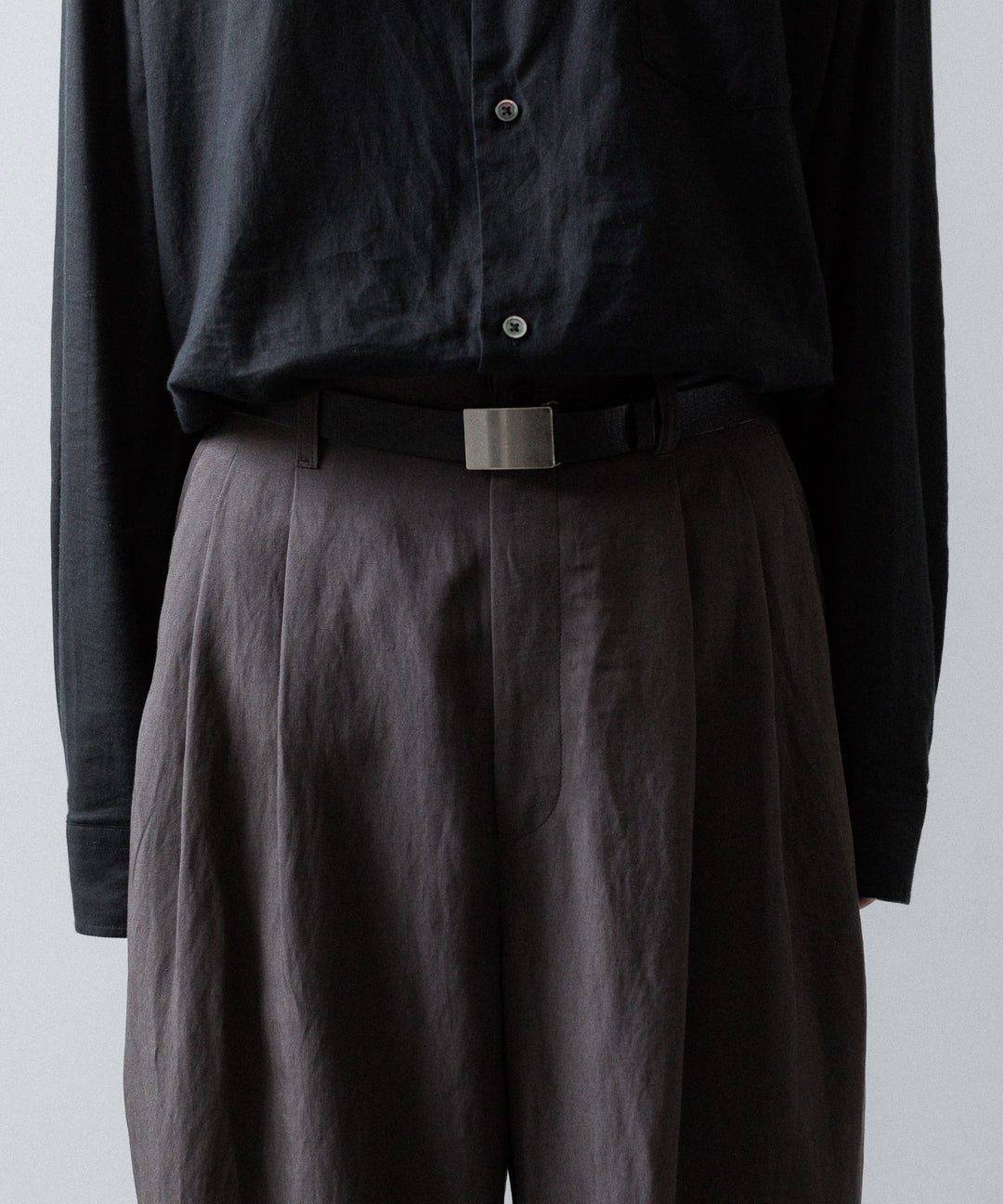 ssstein(シュタイン)のRAYON/LINEN WIDE EASY TROUSERS - CHARCOALの公式通販サイトsession福岡セレクトショップ