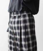 画像をギャラリービューアに読み込む, ssstein(シュタイン)のCOTTON VISCOSE WIDE EASY TROUSERS - BLACK OMBREの公式通販サイトsession福岡セレクトショップ
