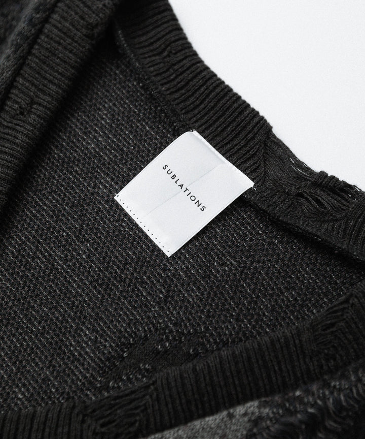 SUBLATIONS サブレーションズの26SSのANIMAL JACQUARD V-NECK KNIの公式通販サイトsession福岡セレクトショップ