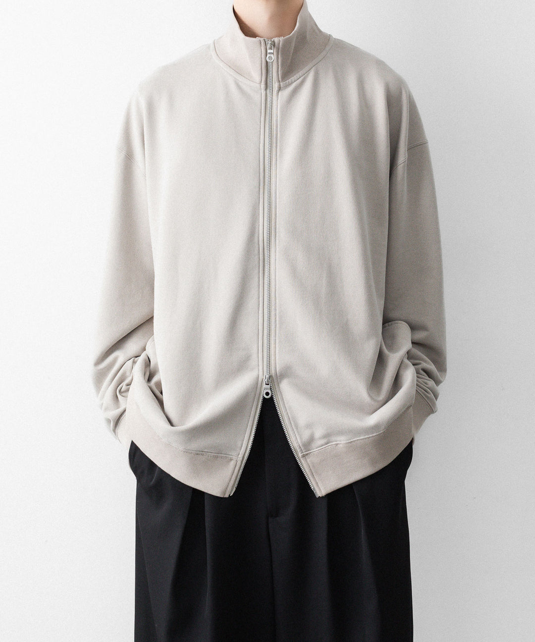 KANEMASA PHIL. カネマサフィルの28G CUPRO ZIP SWEAT - BEIGE KHAKIの公式通販サイトsession福岡セレクトショップ