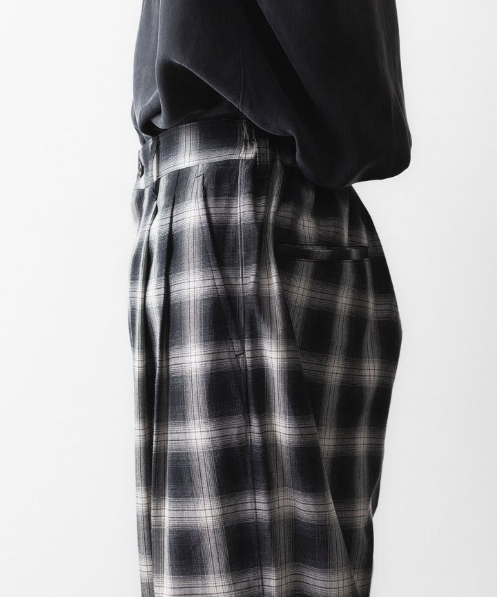 ssstein(シュタイン)のCOTTON VISCOSE WIDE EASY TROUSERS - BLACK OMBREの公式通販サイトsession福岡セレクトショップ